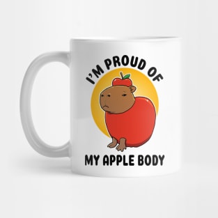 I'm proud of my apple body Capybara Mug
